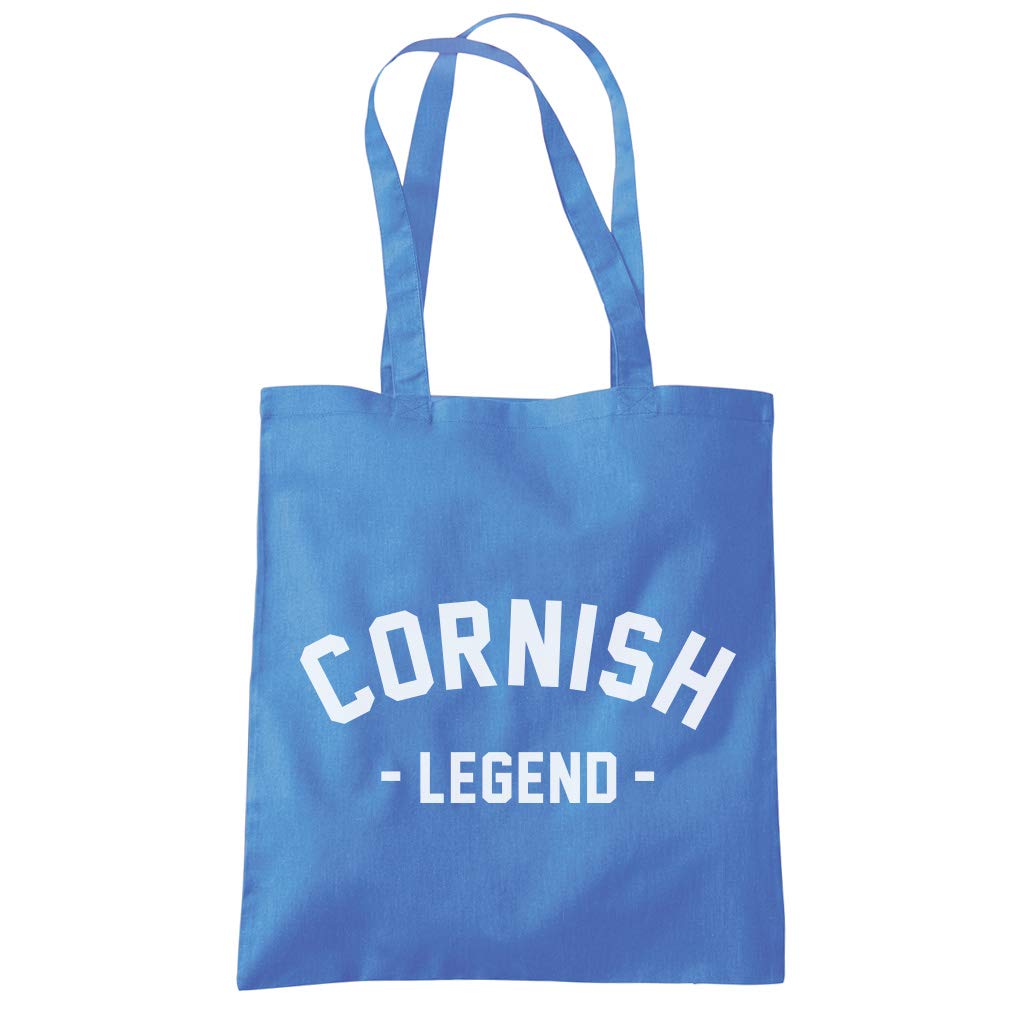 HotScamp Cornish Legend - Tote Shopping Bag - Cornish cornwall westcountry - cornflower blue