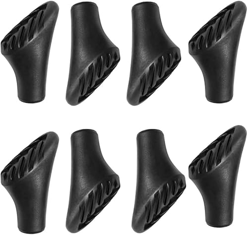 8 protectores de repuesto para bastones de senderismo, puntas de bastón de senderismo para bastones de senderismo, puntas de goma para bastones de