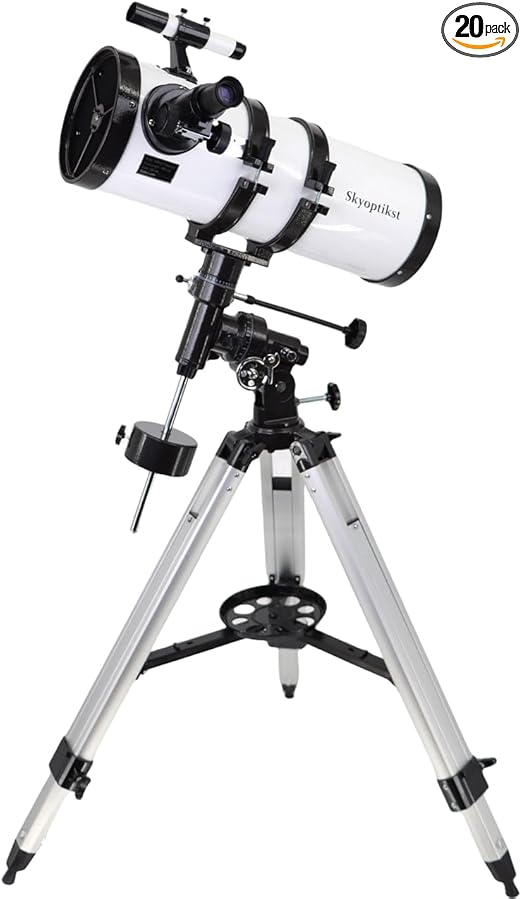 1400x 150 mm Reflector Newtionan Astronomical Telescope High Power Equatorial Mount Star Planet Moon Saturn Jupiter
