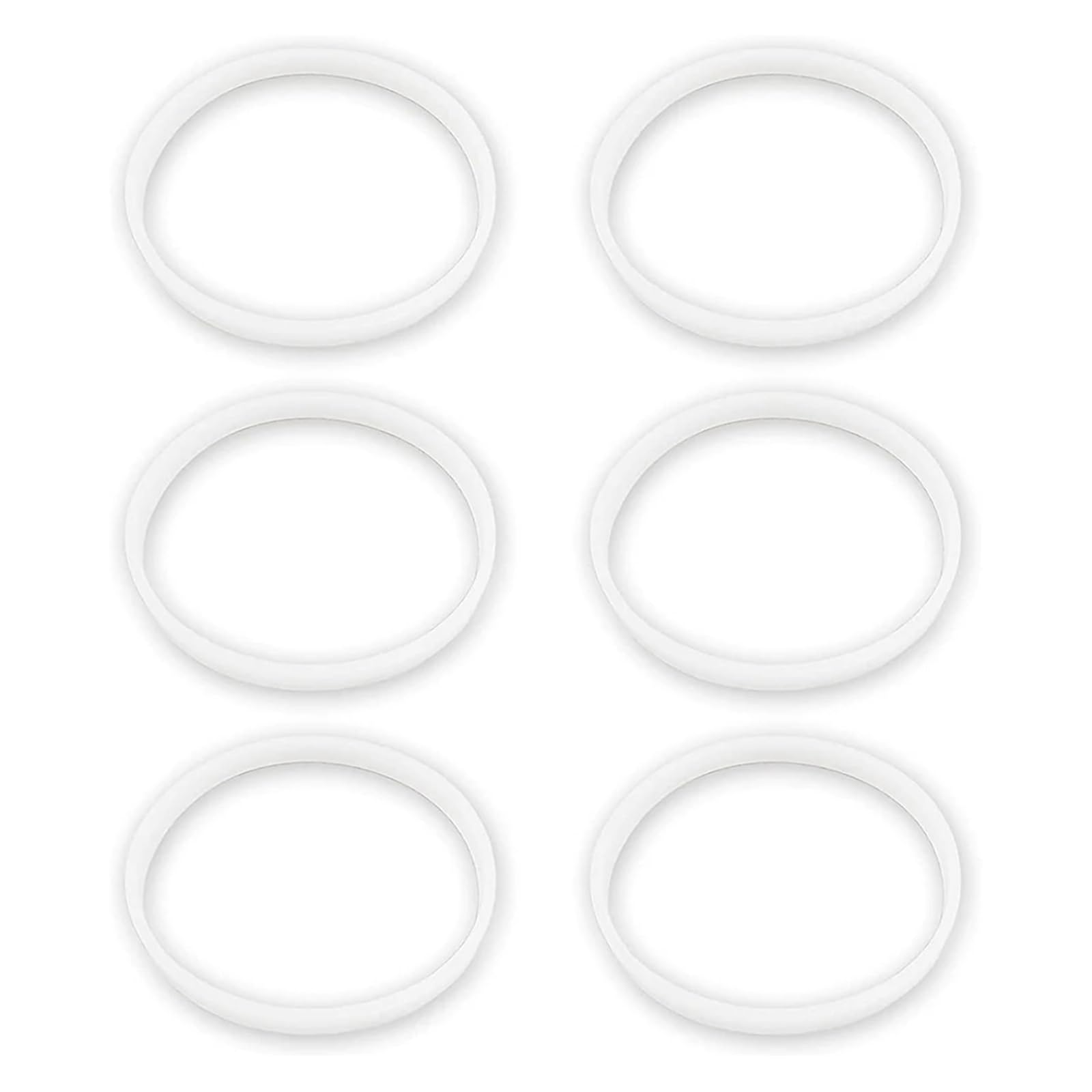 6er-Pack Gummidichtungen, Ersatzdichtung, weißer O-Ring