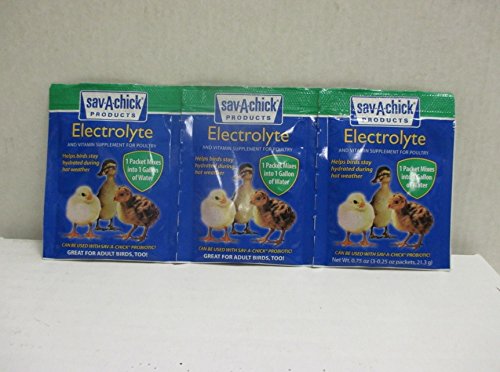 Sav-A-Chick - Electrolyte and Vitamin Supplement for Poultry- 3pk
