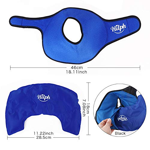 Image of Foot /Ankle Ice Pack, Reusable Hot Cold Ice Pack Wrap for Ankle, Elbow and Foot's Plantar Fasciitis, Achilles Tendon Injuries, Sprained Ankle, Swelling, Arthritis, Heel Spur, Post Surgery, Burs-B