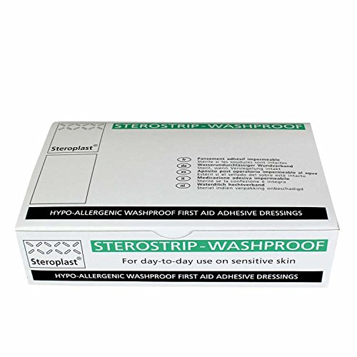 Sterostrip Hypo-allergenic Washproof Plasters, 4 x 4 cm, Pack of 50