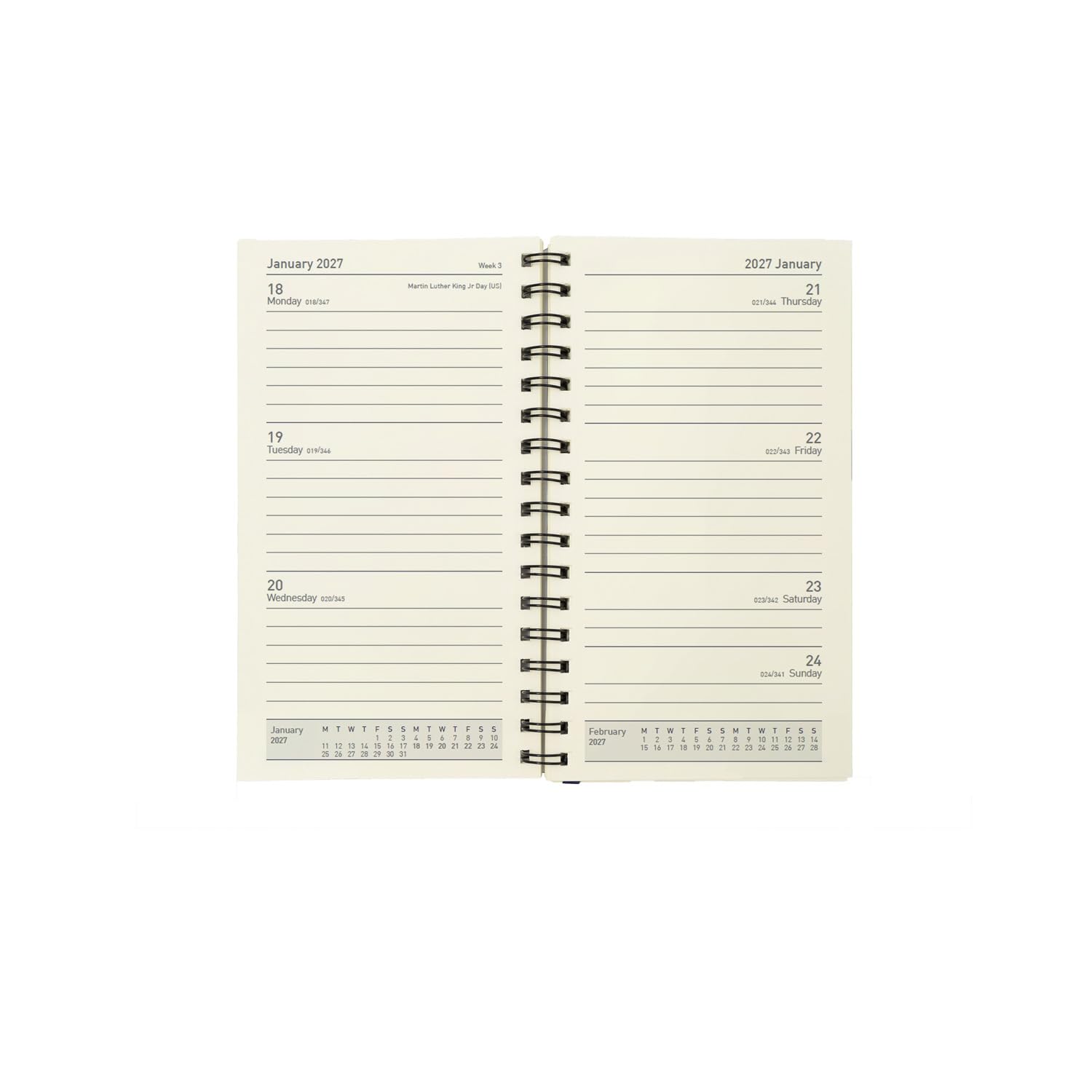 2026-2027 Mid/Academic Year Planner - 13 Month Pocket Diary Refill - Collins Debden Elite Range (1165MR-2627)