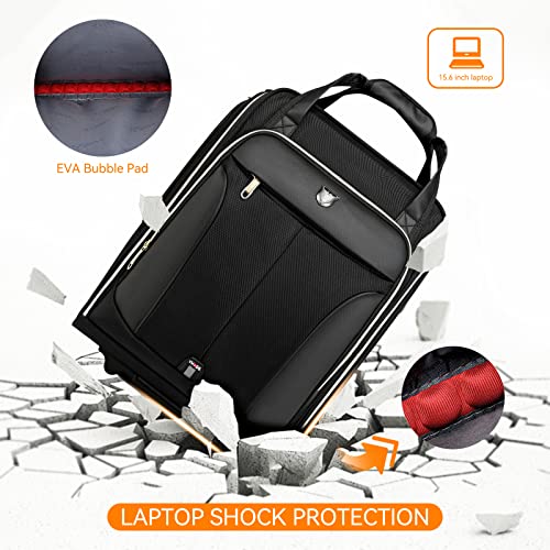 Gotech Underseat Carry On Luggage With Wheels, 18 Inch Tsa Airline Approved Wheeled Rolling Under-Seat Carry On Luggage Bag With Laptop Compartment For Plane #TOP7