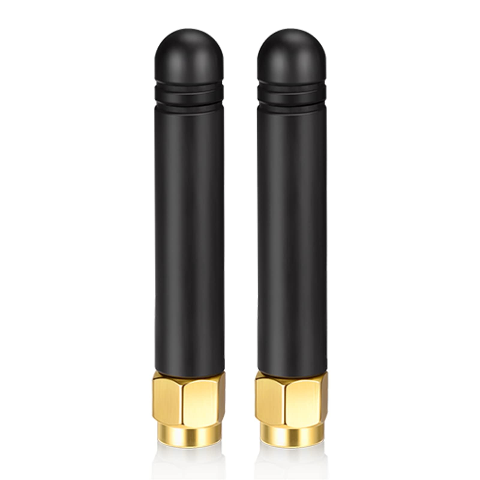 Bingfu Antenna WiFi 2,4GHz 5GHz Bibanda 2dBi MIMO Maschio RP-SMA Omnidirezionale per Scheda Rete Wireless Router WiFi Adattatore USB Telecamera IP Sicurezza Monitor Videosorveglianza, 2 Pacchi