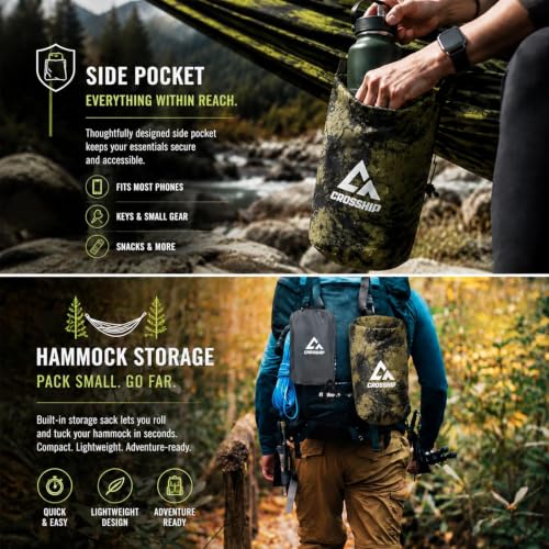 Image of Camping Hammock Outdoor Portable, 2-in-1 Backpacking Hammock(Camo)