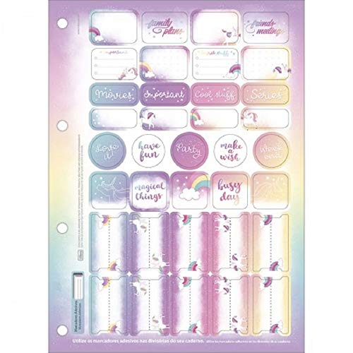 Caderno Univ Tiliflex Blink 80 Folhas, Tilibra, Multicor