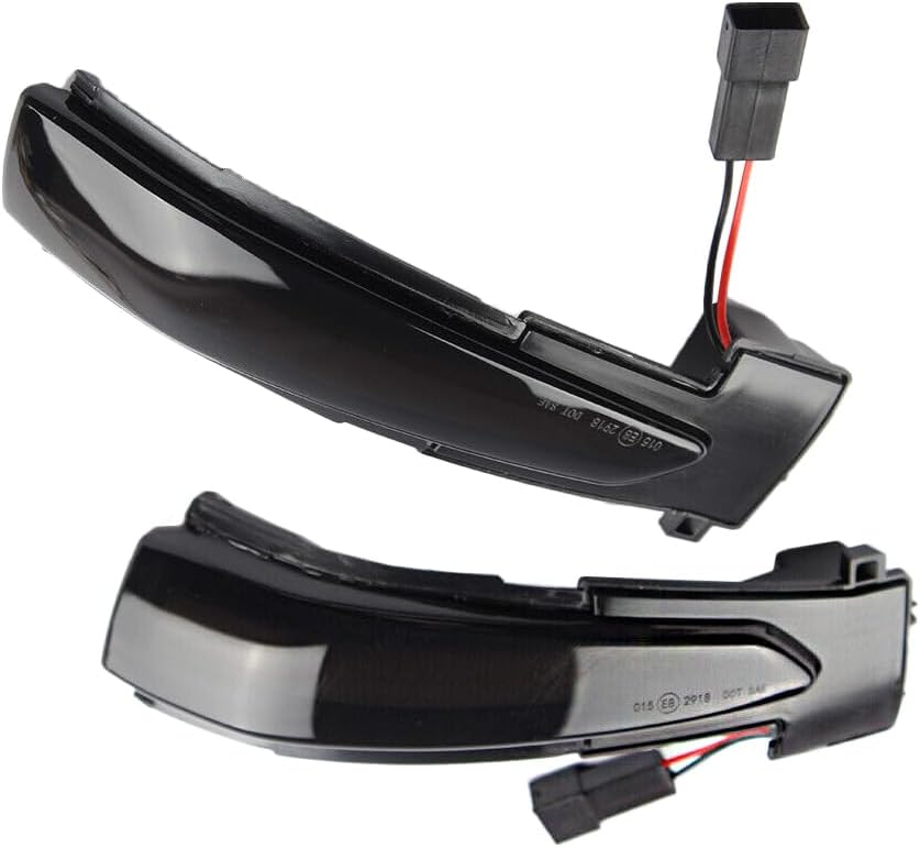LED Side Mirror Turn Signal Light Clearance Lamp, Smoke Lens Door Rearview Wing Mirror Amber Sequential Blinker, 2010-2017 Compatible with Peugeot 508 SW C4 Picasso C4 Grand Picasso II