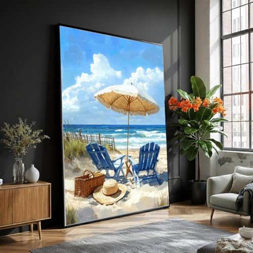 Été côtier et chaises bleues en toile pour raviver vos souvenirs