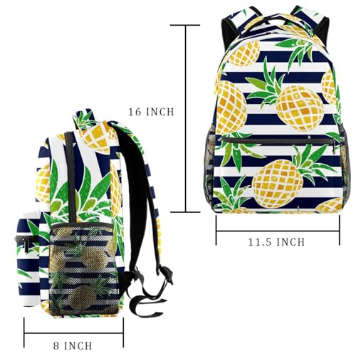Sac à dos filles ananas multicolore, le cadeau idéal pour la rentrée - 2