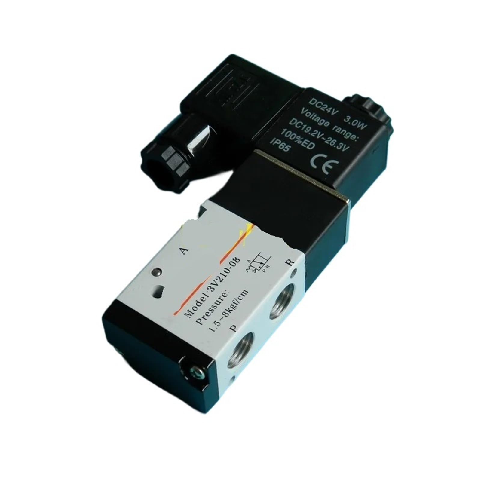 Pneumatisches 3-Wege-Luftmagnetventil 1/4 Zoll BSP 3V210-08 24 V DC 12 V 110 V AC 220 V 3V110-06 3V310-10 3V410-15 3/2(Royal Blue)