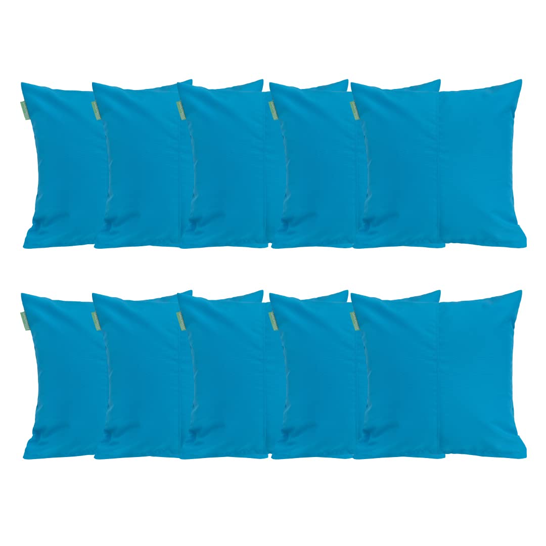 Gardenista Turquoise Large Garden Scatter Cushion | Water Resistant Hollowfibre Filled Outdoor Seating Furniture Pillow | Great For Patio Rattan Chairs | Comfy & Lightweight (10, )