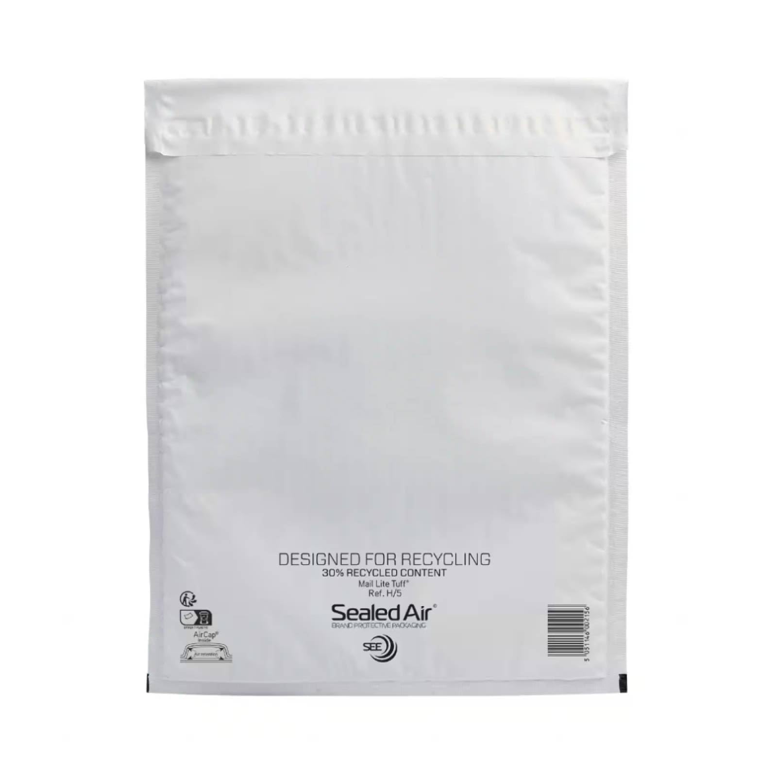 Mail Lite Tuff Cushioned/Bubble Bags Tear Resistant/Waterproof - Size: H/5 270mm x 360mm - Amount: 50 Padded Bags