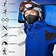 WTACTFUL Schlauchschal Herren Halbe Sturmhaube Motorrad Halstuch Herren Halswärmer Ski Mask Skimaske Halsschlauc Neck Gaiter Motorrad Gesichtsmaske für Winter Laufen Skifahren Snowboarden Alle Schwarz