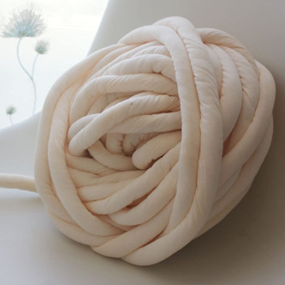 Włóczka Rainbow Wool 250g Chunky Knit Blanket, bawełniana, warkoczowa, super gruba, gruba, do robienia na drutach, szydełkowania (kolor: A)