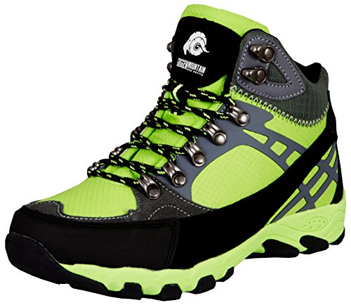 GUGGEN MOUNTAIN Zapatillas de Senderismo Zapatos para Caminar Botas de montau00d0a Montana Mujer M011, Color Verde, EU 37