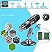Luqeeg Digital Microscope, 0X -1000x Magnification HD Handheld Portable USB Microscope Camera with Adjustable Stand Compatible with All Cellphones Android Tablet