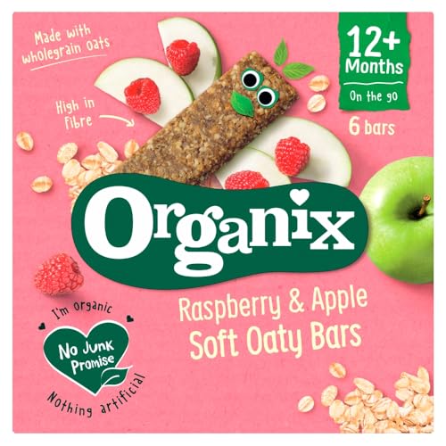 Organix Raspberry & Apple Soft Oaty Bars 12+ Months 6 x 23g (138g), ()