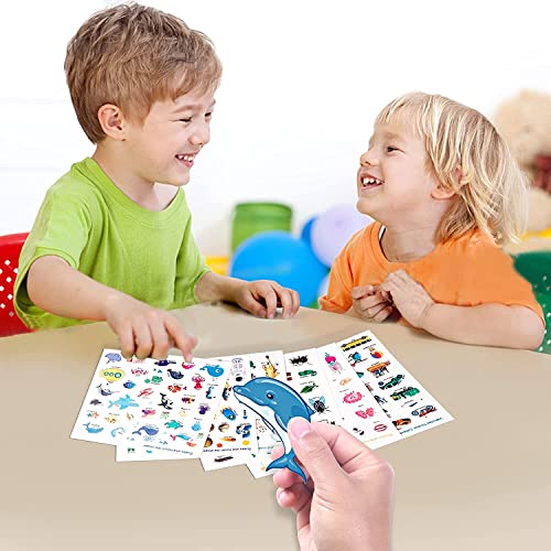 Image of Chocozone 32 Reusable Stickers Book Waterproof Stickers Toys for 2 Years Old Boys & Girls Learning Preschool Educational Book for Kids (Ocean Animals), Polyvinyl Chloride
