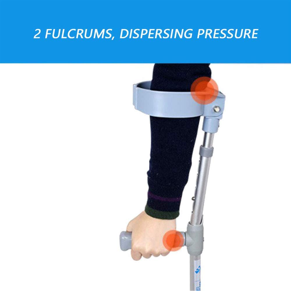 Kijki do chodzenia, kule ortopedyczne, aluminiowe kule ortopedyczne dla dorosłych i nastolatków, regulowane, lekkie, ergonomiczne uchwyty, wygodne uchwyty, wytrzymałe aluminium o wysokiej gęstości,
