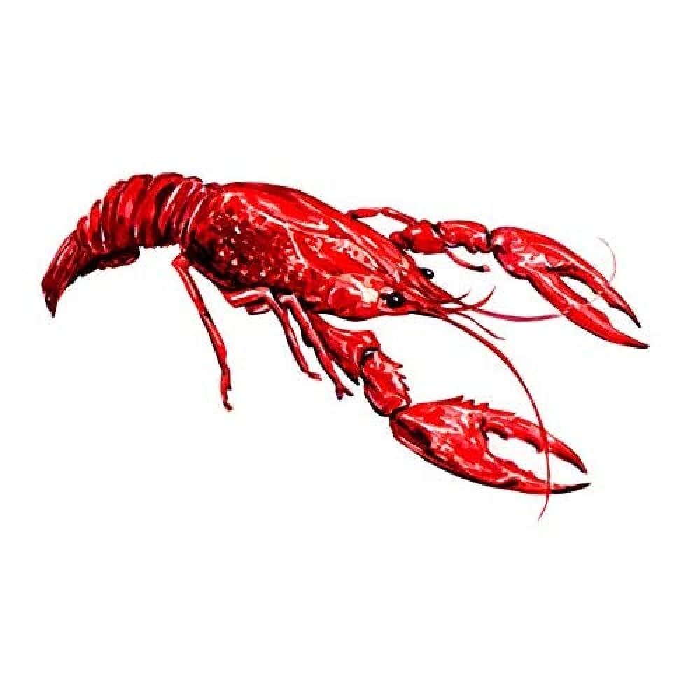 Wee Blue Coo Lobster Illustration Unframed Art Print Poster Wall Decor 12x16 inch