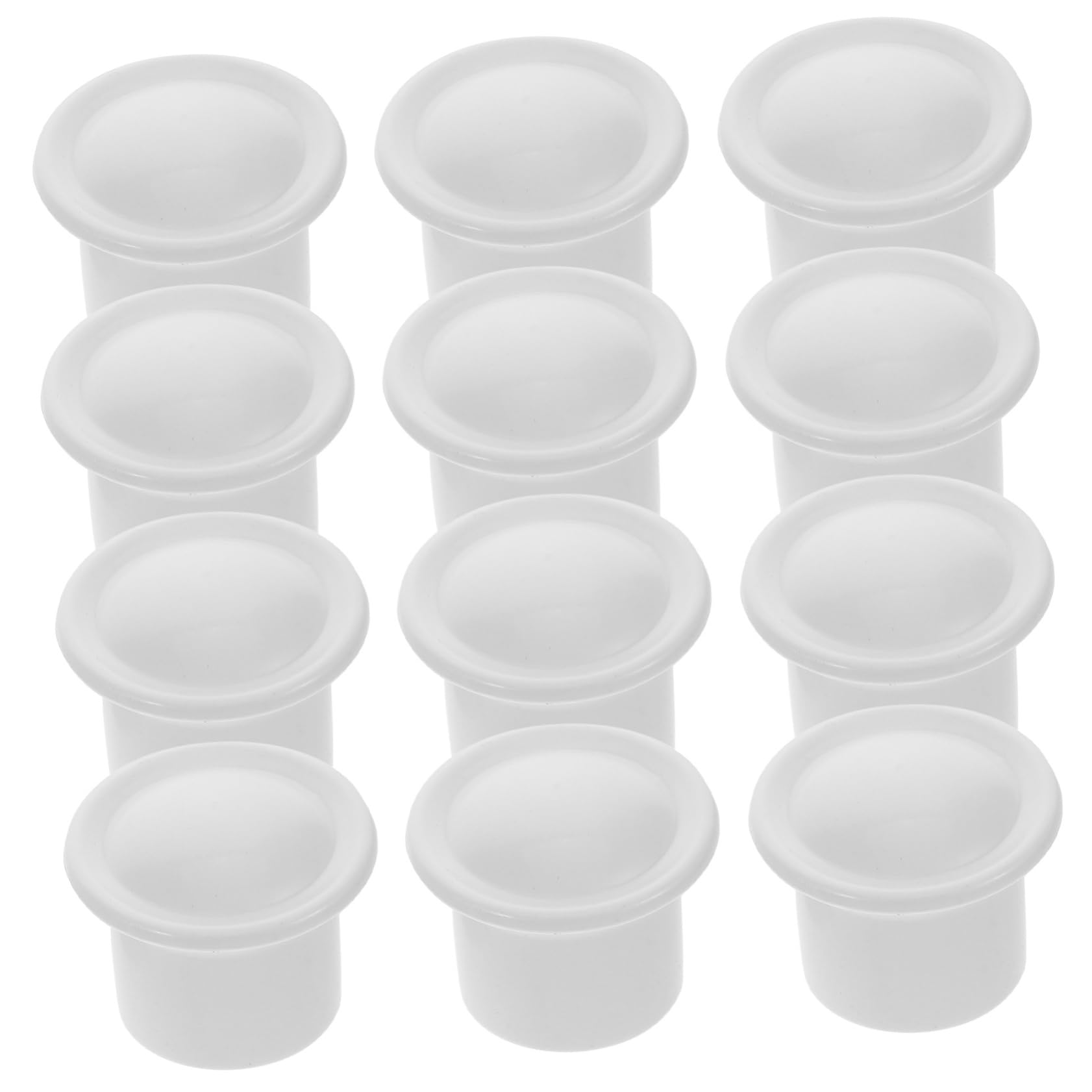 Embout Décoratif pour Tringle à Rideaux Blanc 95 Pcs en Plastique