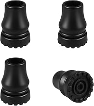 Cane Tips 3/4 Inch, Heavy Duty Rubber Cane Tips Replacement Parts, Non-Slip and Sturdy, for Canes, Walking Sticks, Hiking Stick, Seniors Crutches