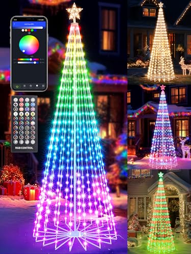 Guirlandes lumineuses intelligentes Flacchi sapin de Noël cône connecté musique