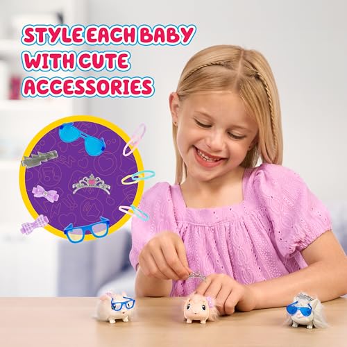 little live pets bunny mama surprise toy set hutch interactive animal playset with 3 surprise babies 20 sounds bunny accessories for girls ages 3