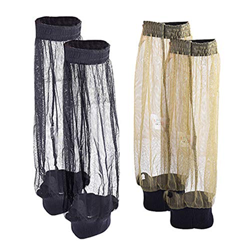 Festnight Anti-mosquiteiro malha polainas polainas mangas bug capas para acampamento ao ar livre cam