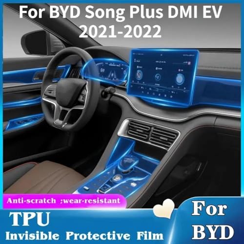 Film protection TPU BYD Song Plus console centrale auto