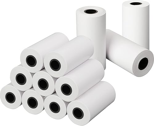 Epakh 12 rollos de papel térmico para cámara, papel de recarga instantánea para cámara, rollos de impresora fotográfica, 2.2 x 1.1 pulgadas (blanco)