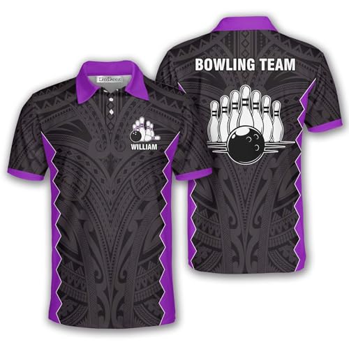 Custom Bowling Shirts for Men, Personalized Bowling Jerseys Tribal Pattern Unisex Team, Sizes S - 5XL3