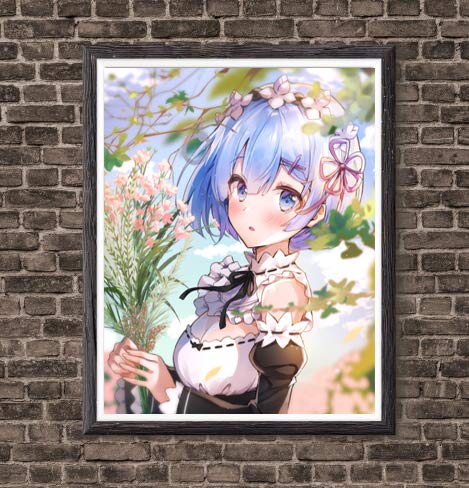 MS Fun Summer Lovely Maid Re.Zero Life Rem Original Fan Art Design de arte de parede impressão de ar