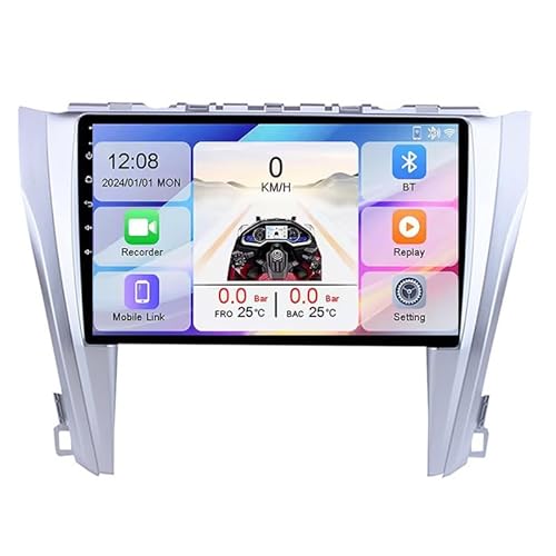YIANKWY Android 15 9-inch Touch Screen Car Stereo Radio GPS Navigation for Camry 2014-2017 Bluetooth Car Radio with Backup Camera Mobile Phone Link 4G WIFI USB Connection,4CoreWifi2G+32G