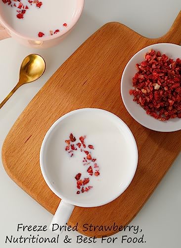 Ulthmok Premium Freeze Dried Strawberries Pieces 6.5 Oz/185G,Frozen Dried Strawberry,100% Natural & No Additives. thumb #4