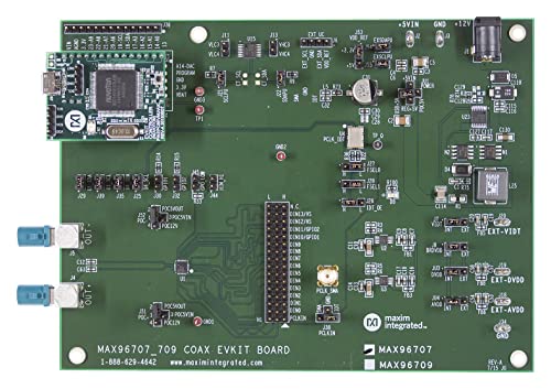 TARJETA DE EVALUACIÓN, SERIALIZADOR GMSL, Kits de Desarrollo de Interfaz/Comunicaciones, Cantidad.1 | MAX96707COAXEVKIT#
