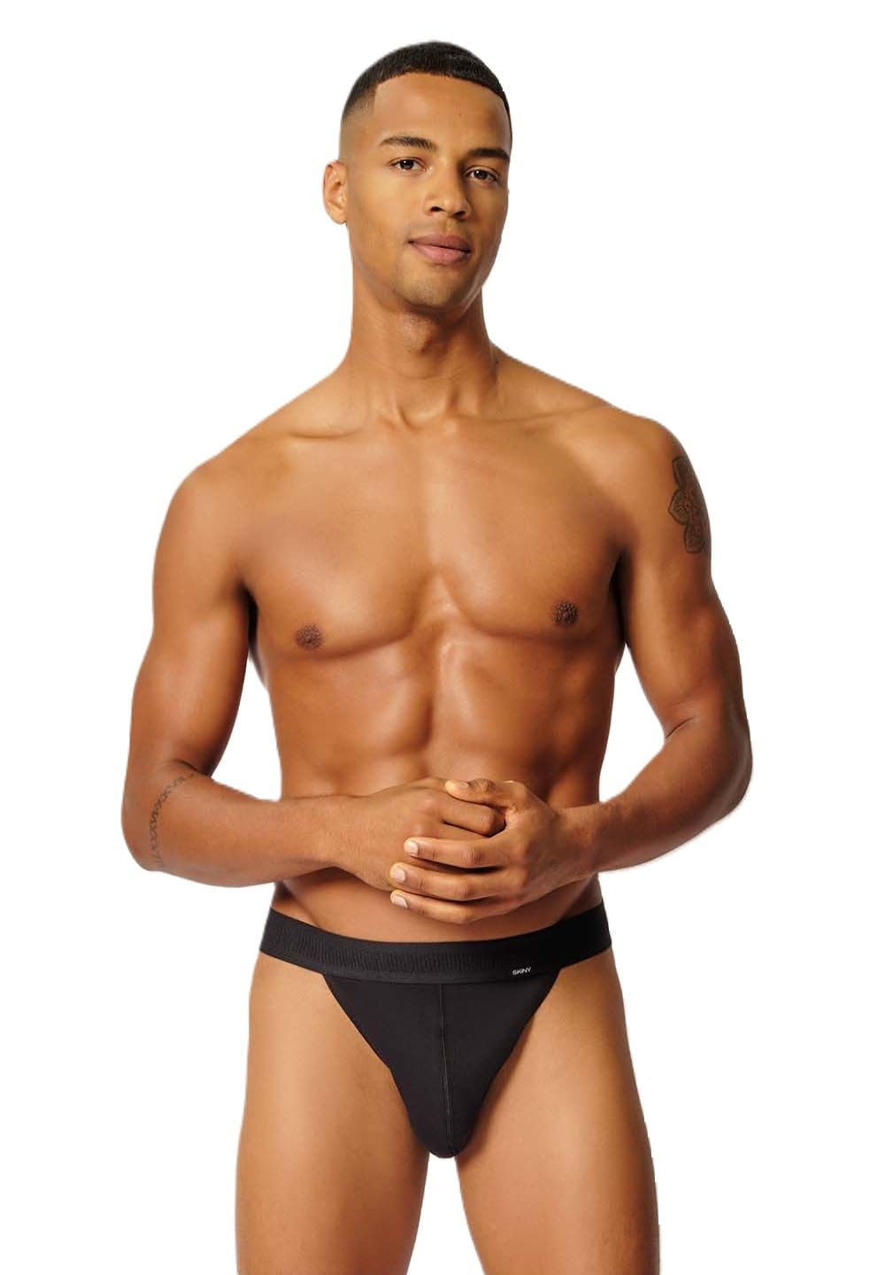 Skiny Men's Retro Cotton Slip, Black, XXL