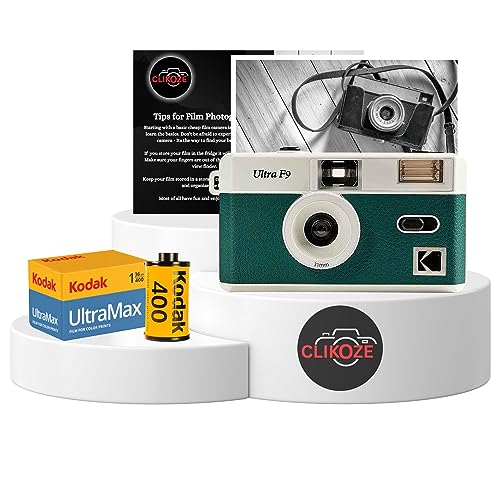 Reusable Film Camera Bundle includes a Green Kodak Ultra F9 Film Camera - Image 3