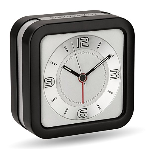 Peakeep Loud Melody Alarm Clock for Hearing Impaired with Snooze and Backlight, Battery
