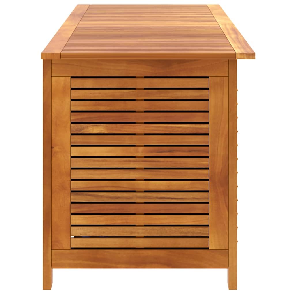 vidaXL Boîte de Rangement de Jardin Persienne, Coffre à Jouets, Meuble de Rangement, Organisateur de Terrasse Cour Patio Extérieur, Bois Acacia