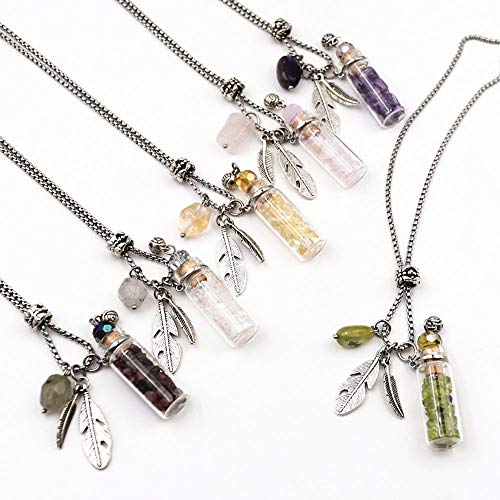 Collar difusor aromático cristal botella con cadena 70cm miniatura 5