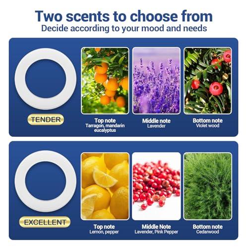 Image of KOMMI Creative Car Air Freshener Solar Energy Rotating Aromatherapy Car Diffuser for Car Home Office