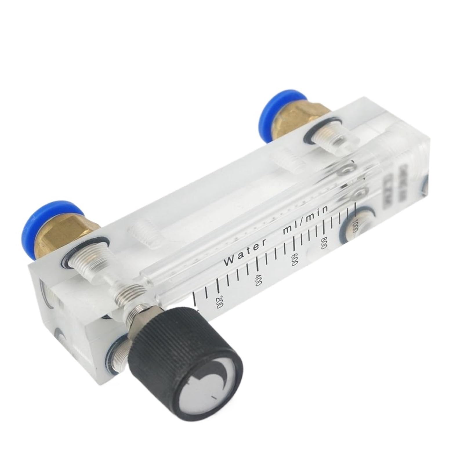 Medidor de caudal de agua líquida de panel LZM-6T de 100-1000 ml/min con rotámetro y válvula de control, ajuste a presión, tubo de 10 mm
