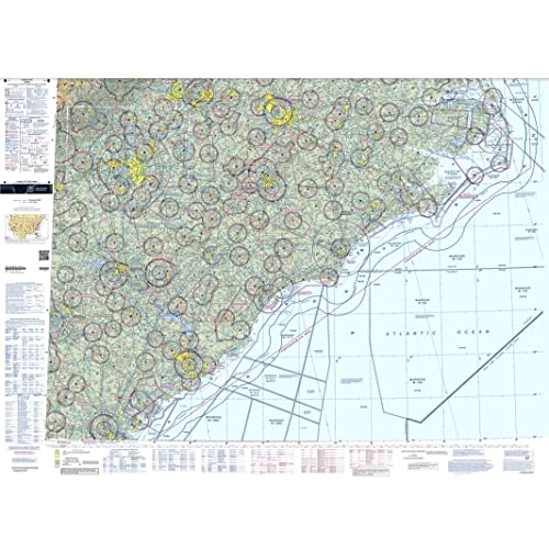 Expired FAA Charlotte Sectional Chart (SCHA) - Wrapping Paper, Decoration, Training Use