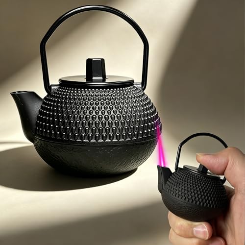 Encendedor tipo tetera de acero inoxidable resistente al viento miniatura 1