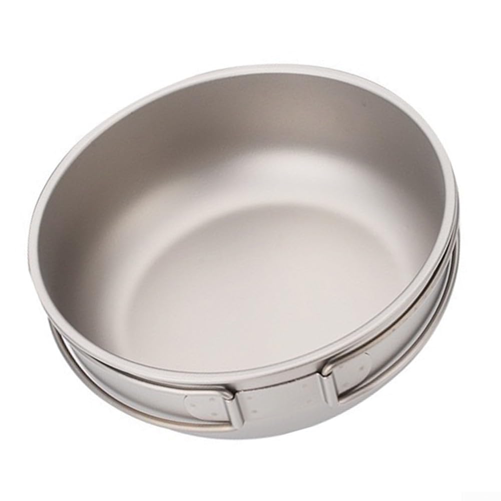 Padella ultraleggera in puro titanio per esterni, perfetta per cucinare (1200 ml)