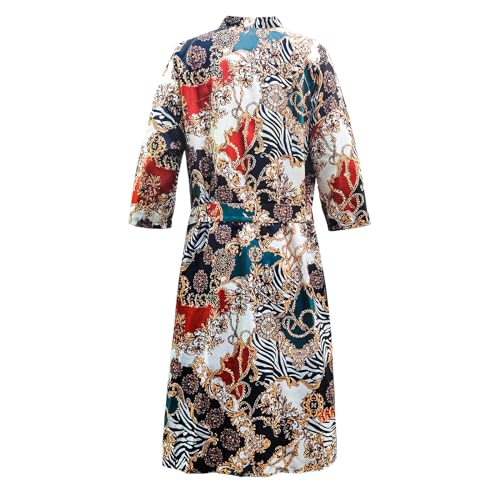 Men's Lightweight Kimono Robe Japanese Bathrobes 3/4 sleeves Casual Open Front Long Cardigan Cloak Coat with Belt3