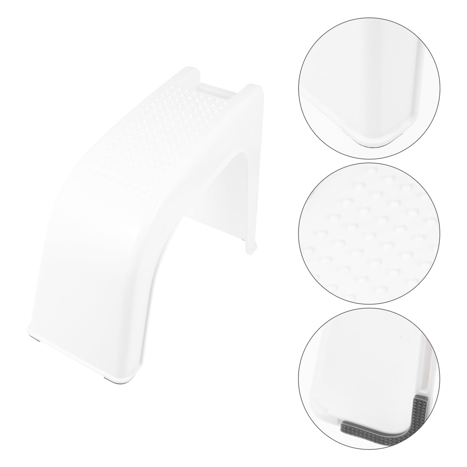 Cabilock Taburete para Pedicura y Ducha Reposapiés Pequeño Plástico Beige Antideslizante para Casa Soporte Pies Salón Cuidado Personal